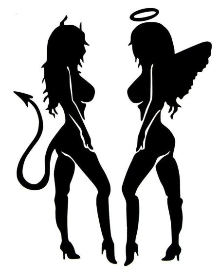 Очертания девушки