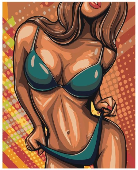 Купальник поп арт