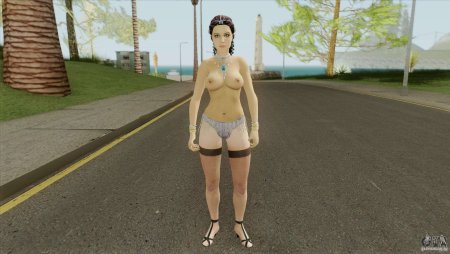 Голый женский персонаж в ГТА