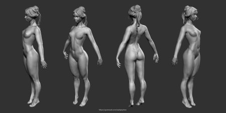 Голое женское тело анатомия