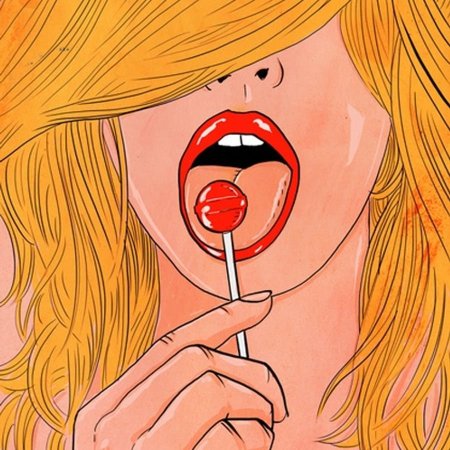 Нарисованные девушки в стиле поп-арт