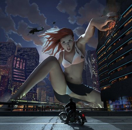 Гигантская девушка