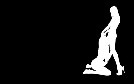 Эротические девушки на тёмном фоне