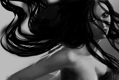 Красивая девушка арт