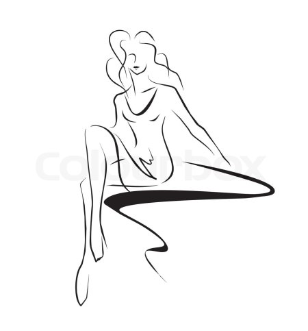 Силуэт женской фигуры