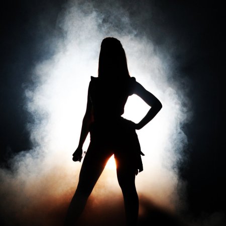 Фон девушка силуэт