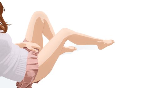 Девушка сидит