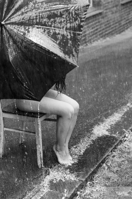 Фотосессия под дождем