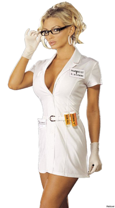 Медсестра в халате