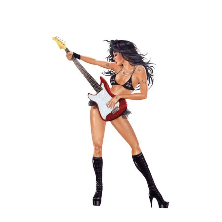 Картина женщина в стиле рок голая