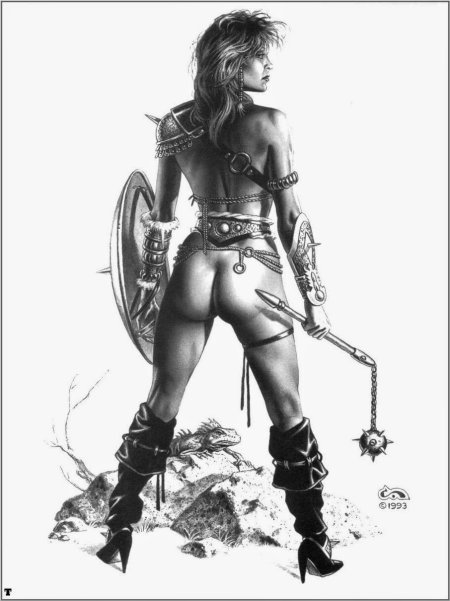 Рисунки голых воительниц