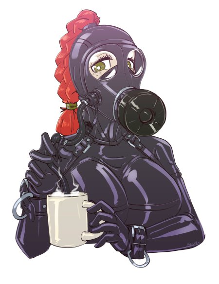 Девушки хентай в противогазе