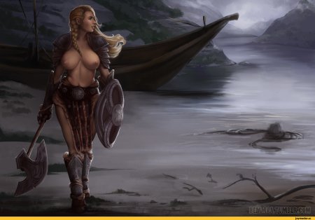 Воительница с большими сиськами