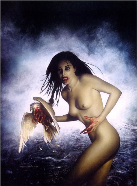 Эротический арт вампирша