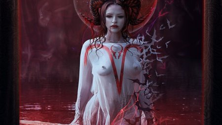 Голая женщина вампирша