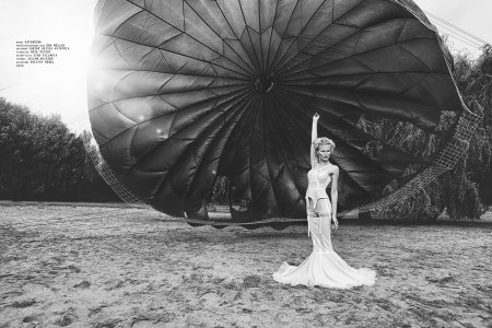 Свадебное платье из парашюта