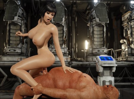 Анал на космическом корабле