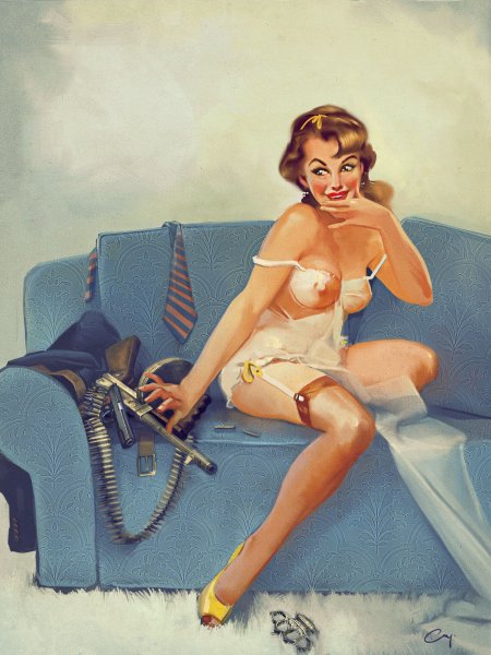 Голые девки в стиле пин ап