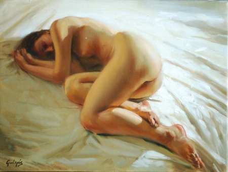 Художник Laszlo Gulyas Венгрия nude