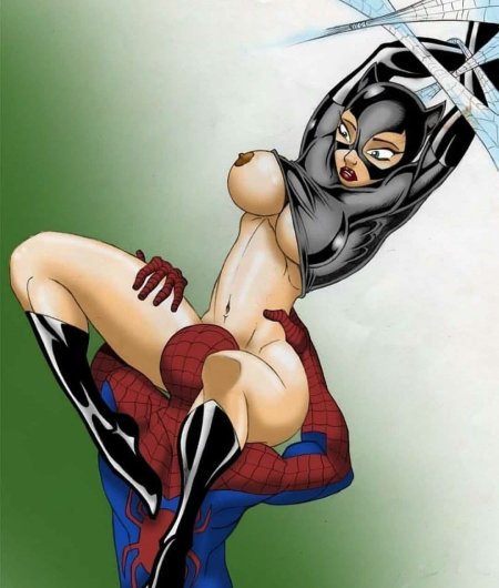 Marvel Spider man женщина кошка xxx