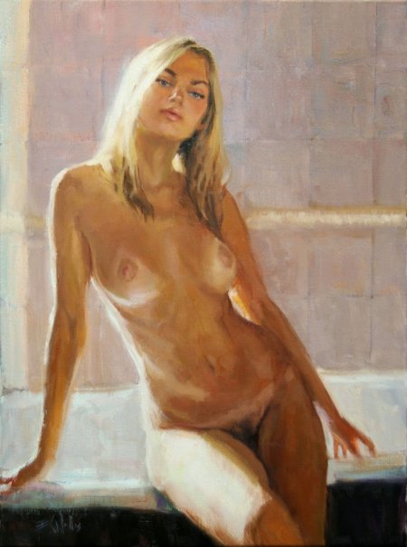 Художник Gulyas Венгрия nude