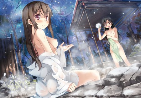 Девушки на горячих источниках