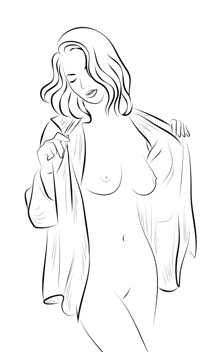 Нарисованные эротические девушки