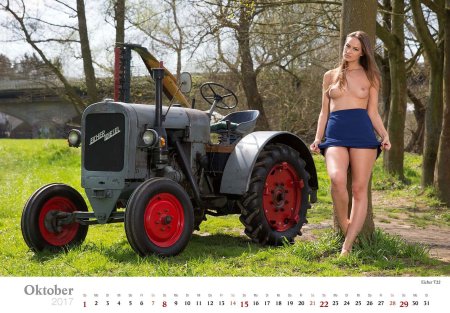 Женщины с трактором эротично