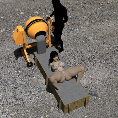 Замурована в цементе бдсм