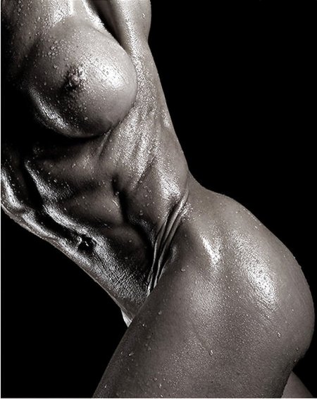 Голые черные фитнес модели