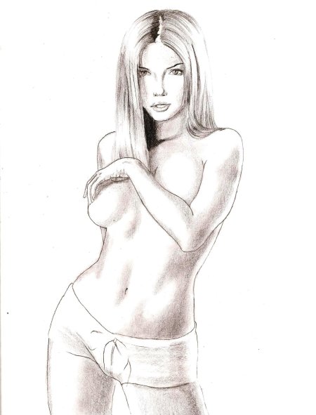 Рисунки карандашом голые