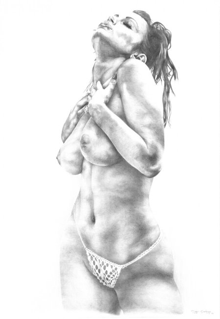 Карандашные рисунки ню