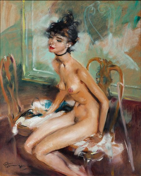 Жан Габриэль Домерг женский портрет эро