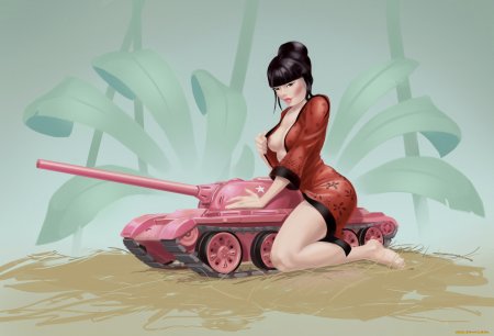 Голая грудь танка рисунки