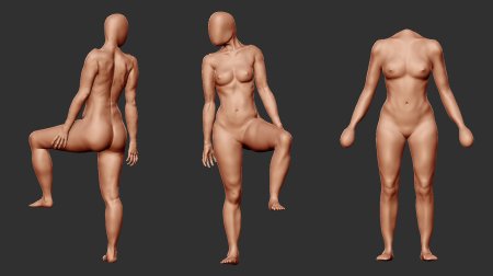 3d female body
