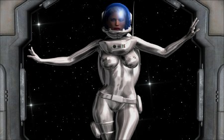 Космическая девушка эро