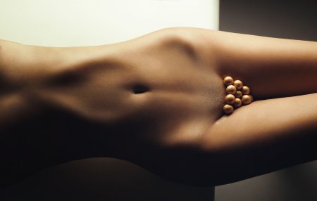 Красивый животик и лобок