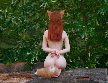 Голые сисястые рыжие с лисьими хвостами