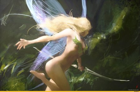 Девушка в фартуке фэнтези арт