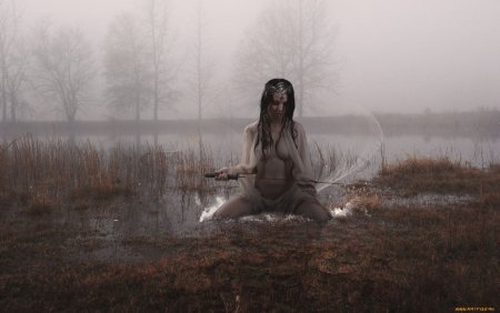 Фотосессия Лесная ведьма ню