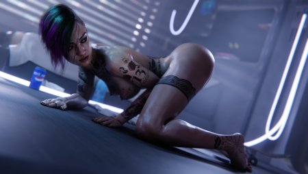 Голые тёлки Кибер панк