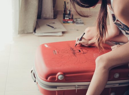 Роспись чемодана