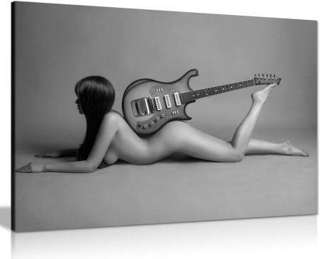 Эро фотосессия с гитарой