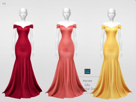 Симс 4 sifix Lisa Dress RC