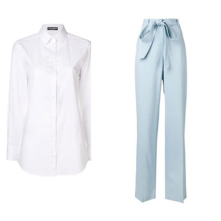 Белая женская рубашка