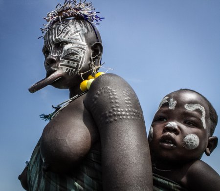 Эрекция мальчишек племени Mursi