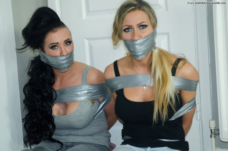 Связанные девушки с кляпом