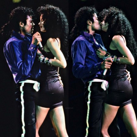 Майкл Джексон и Татьяна Тамбтзен поцелуй