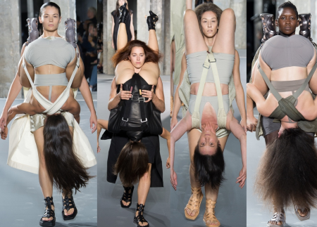 Показ Рика Оуэнса с мужчинами