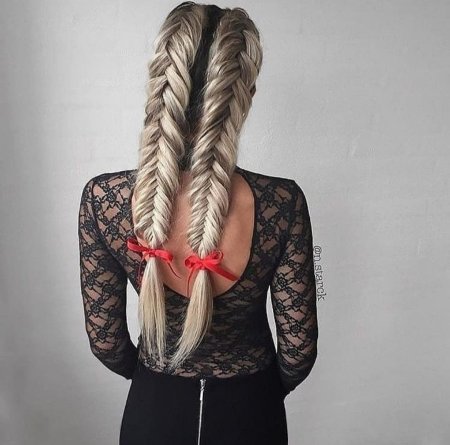 Рыбий хвост колосок дракончик